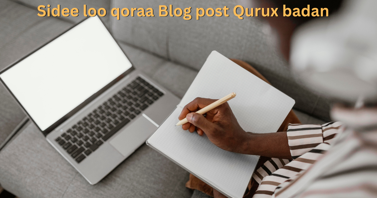 You are currently viewing Sidee Loo qoraa blog post qurux badan 10 talabo